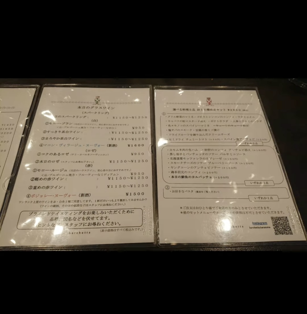 新たな(作品)展示場所 ワインと旬の野菜 barchetta (バルケッタ)